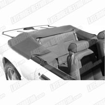 1987-89 Mustang Convertible Smoke Gray Top Boot