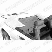 1993 Mustang Bright White Convertible Top Boot