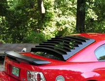 1994-04 Mustang Black Powdercoated Aluminum Rear Window Louvers