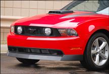 2010-12 Mustang Front Classic Syle Chin Spoiler, Black Textured Finish