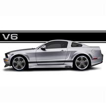 2005-09 Mustang V6 Coupe Cervini Side Exhaust Kit