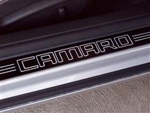 2010-11 Camaro Black Billet Door Sill Plates w/ Camaro Lettering