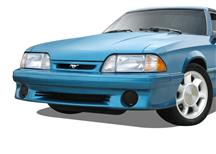 1987-93 Mustang GT Smoked Fog Light Covers