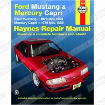 1979-93 Service Manual, Mustang & Capri, Haynes