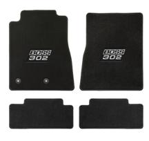 2011-12 Mustang Black Floor Mats w/ Boss 302 Logo