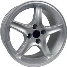 1979-93 Mustang Silver Cobra R Wheel - 17X8