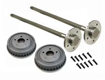 1979-93 Mustang 5 Lug Rear 28 Spline Axle & Drum Kit