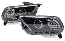 2010-12 Mustang Black Ccfl Halo Projector Headlight Kit