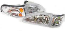 1994-98 Mustang Cobra Headlight Kit with Clear Diamond Sidemarkers