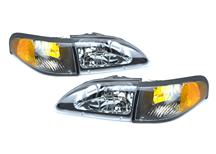 1994-98 Mustang Diamond Black Headlight Kit