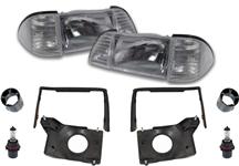 1987-93 Mustang Deluxe Headlight Kit with Clear Sidemarkers