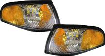 1994-98 Mustang Clear Diamond Side Marker with Amber Reflector