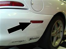 1994-98 Mustang RH Rear Bumper Reflector