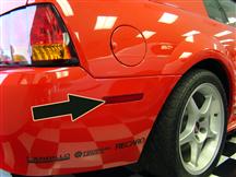1999-04 Mustang RH Rear Bumper Reflector