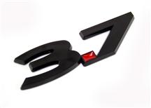 2011-2013 Mustang Black 3.7L Fender Emblem