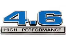 1996-10 Mustang Blue 4.6L High Performance Emblem