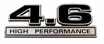 1996-10 Mustang Black 4.6L High Performance Emblem