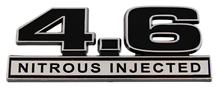 1996-10 Mustang Black 4.6L Emblem Nitrous Injected