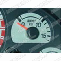 2003-04 Mustang Cobra Boost Gauge Overlay, Up To 16Psi