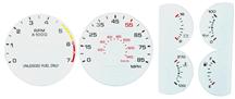 1987-89 Mustang 5.0 White Face Gauge Kit w/ 85 Mph Speedo
