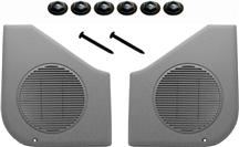 1987-93 Mustang Smoke Gray Door Speaker Grille Kit