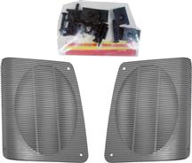 1987-93 Mustang Smoke Gray Hatch Speaker Grille Kit