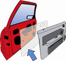 1987-93 Mustang Door Panel Moisture Vapor Barrier