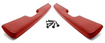 1987-93 Mustang Red Door Armrest Pad Kit for Power Windows