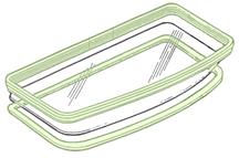 1979-93 Mustang 2 Piece Sunroof Weatherstrip Kit