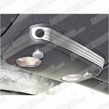2005-09 Mustang Brushed Aluminum Map Light Trim for Cars with Active Anti-Theft