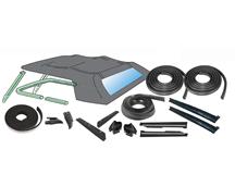1988-93 Mustang Convertible Top 16 Piece Weatherstrip Kit,  From 10/87