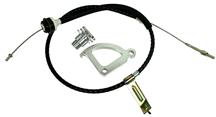 1982-95 Mustang 5.0L Adjustable Clutch Cable Kit, Also Fits 94-04 Mustang 3.8L V6