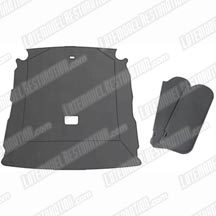 1987-89 Mustang Coupe Smoke Gray Cloth Sunvisor And Headliner Kit