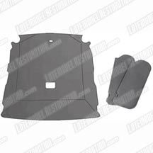 1990-92 Mustang Hatchback Titanium Cloth Sunvisor And Headliner Kit