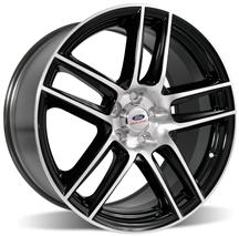 2005-13 Mustang Ford Racing 2012 Boss 302 Laguna Seca 19X9" Front Black Wheel with Machined Face, M-1007-Dc199lgb