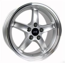 1994-04 Mustang Silver with Machined Lip Cobra R  Wheel - 17X9