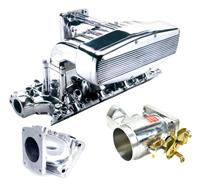 1994-95 Mustang 5.0L Polished Professional Products Typhoon Intake with Polished 65mm Throttle Body And Polished Intake Adapter