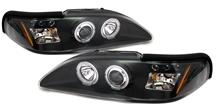 1994-98 Mustang Black Halo Led Projector Headlight Kit