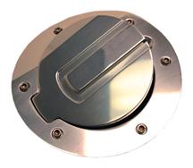 2005-09 Mustang Clear Anodized Billet Aluminum Fuel Door