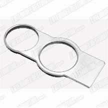 2005-09 Mustang Satin Billet Cup Holder Bezel with GT Logo