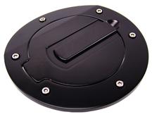 2010-13 Mustang Black Anodized Billet Aluminum Fuel Door w/ No Logo