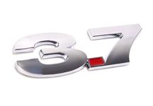 2011-2013 Mustang Chrome 3.7L Fender Emblem, Curved