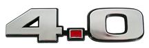 Mustang Chrome 4.0L Fender Emblem