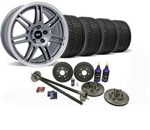 1987-93 Mustang Anthracite SVE 5-Lug Conversion Wheel & Nitto Tire Kit Tire Kit - 17X9