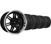 1994-04 Mustang Black SVE Anniversary Deep Dish Wheel & Tire Kit - 17X9/10