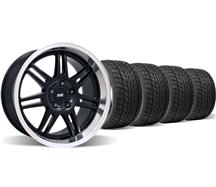 2005-13 Mustang Black SVE Anniversary Deep Dish Wheel & Nitto Tire Kit - 18X9/10