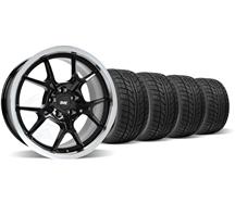 2005-13 Mustang Black Ford GT Style Wheel & Nitto Tire Kit - 18X9