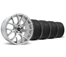 1994-04 Mustang Flat Silver SVE Drift Wheel & Nitto Tire Kit - 18X9/10