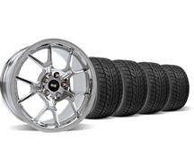 2005-13 Mustang Chrome Ford GT Style Wheel & Nitto Tire Kit - 18X9