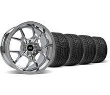 2005-13 Mustang Chrome Ford GT Style Wheel & Nitto Tire Kit - 18X9/10